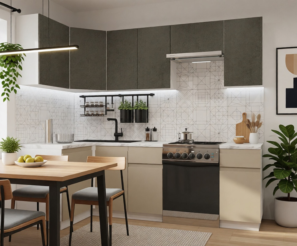 арт. 33 Лайн Бетон темный Пикрит - 1200х2400