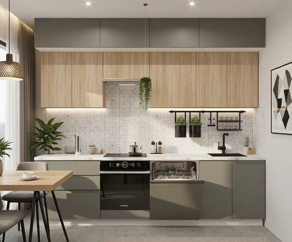 арт. 44 Лайн Дуб сонома Обсидиан - 2800