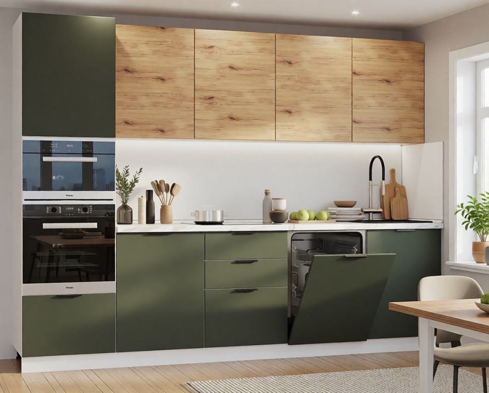 арт. 31 Фаска Рустик соломенный горизонт - Олива шагрень - 3000