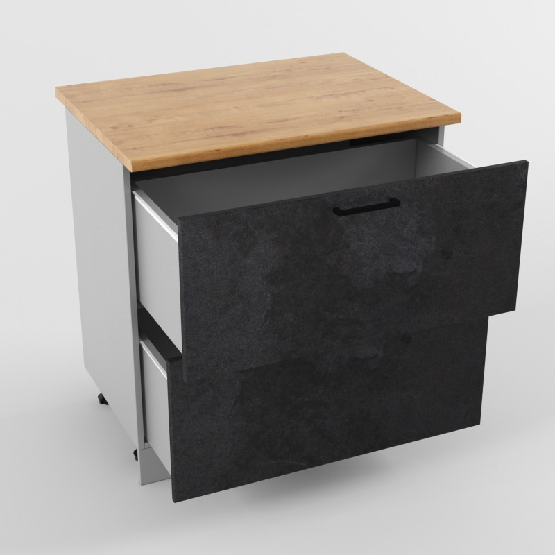 Шкаф нижний 800 2 ящика Лофт