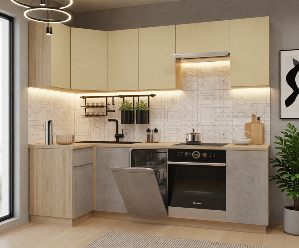 арт. 27 Лайн Стамбул Бетон светлый - 1000х2450