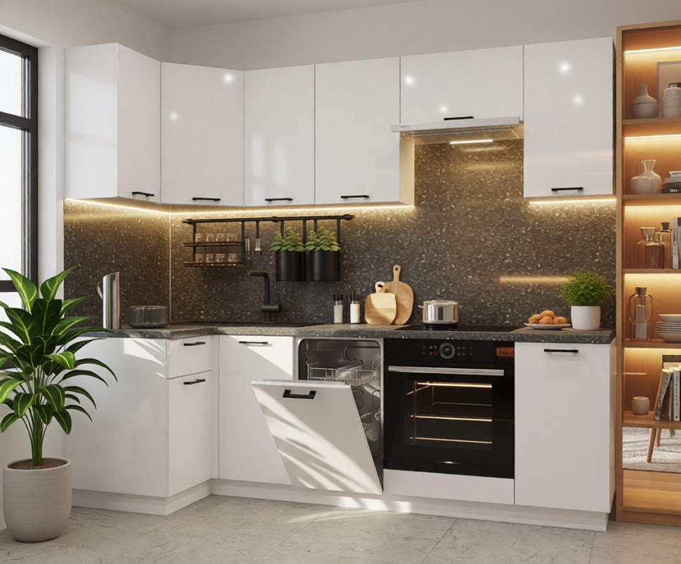 Белый глянец арт. 21 - 1000х2450