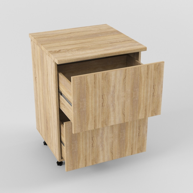 Шкаф нижний 600 2 ящика Дуб сонома