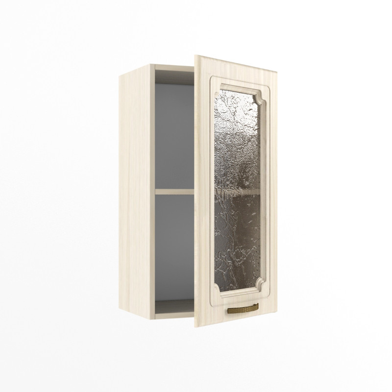 Шкаф верхний 400 со стеклом Акация