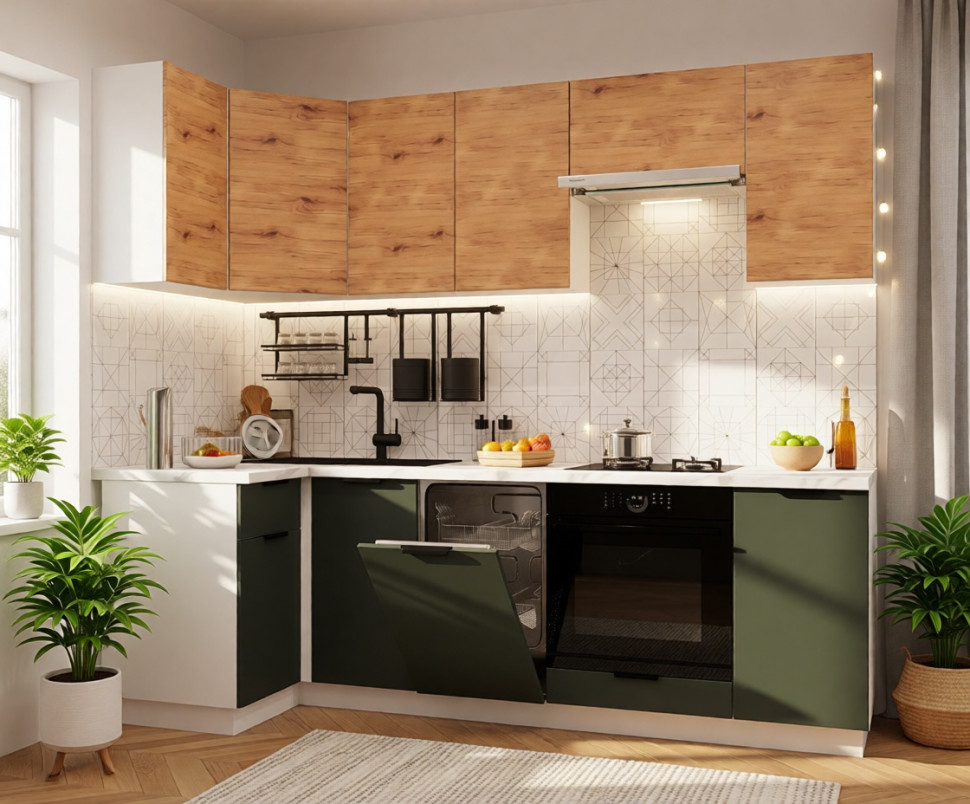 арт. 26 Фаска Рустик соломенный - Олива шагрень 1000х2450