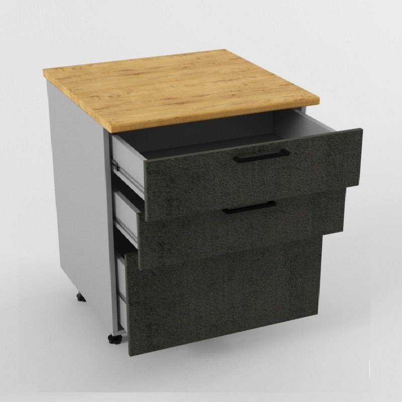 Шкаф нижний 800 3 ящика Лофт